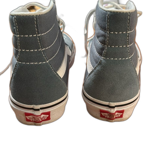 NWOT Vans Gray and White Off The Wall High-Top Sneakers - Picture 5 of 8